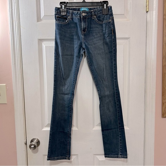 Old Navy Kids Girls Jeans Denim Skinny Adjustable Waist Blue Size 16 - Picture 1 of 7